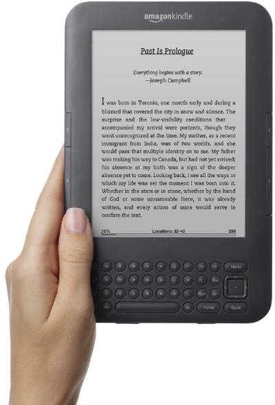 Kindle Keyboard 3G，图是从亚马逊官网盗的